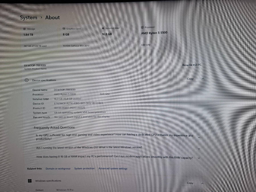 Ryzen 5 5500 gaming pc