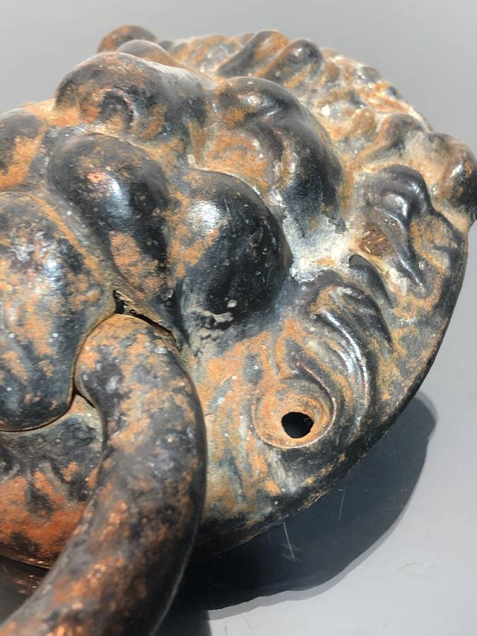 Architectural Salvage! Antique Georgian Style Solid Bronze Door Knocker