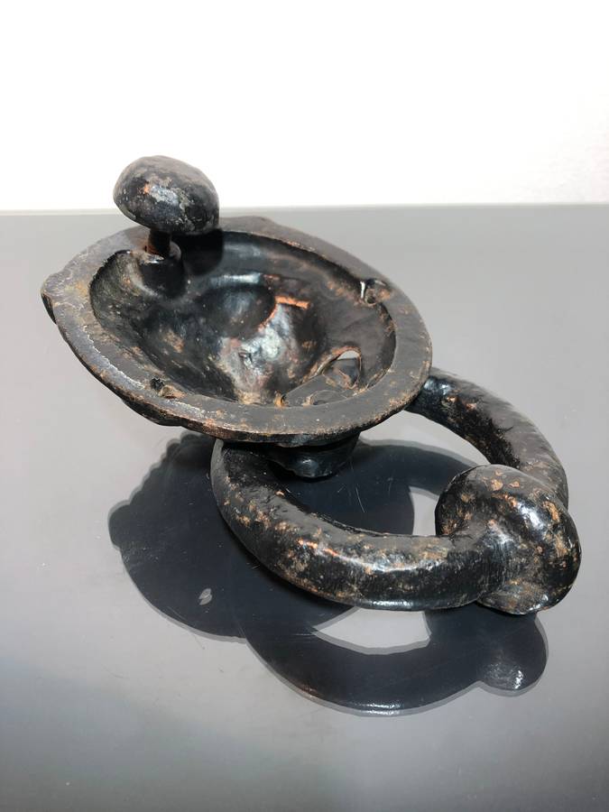 Architectural Salvage! Antique Georgian Style Solid Bronze Door Knocker