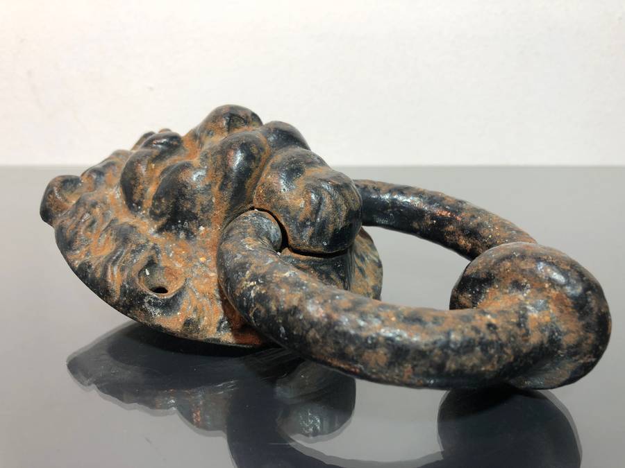 Architectural Salvage! Antique Georgian Style Solid Bronze Door Knocker