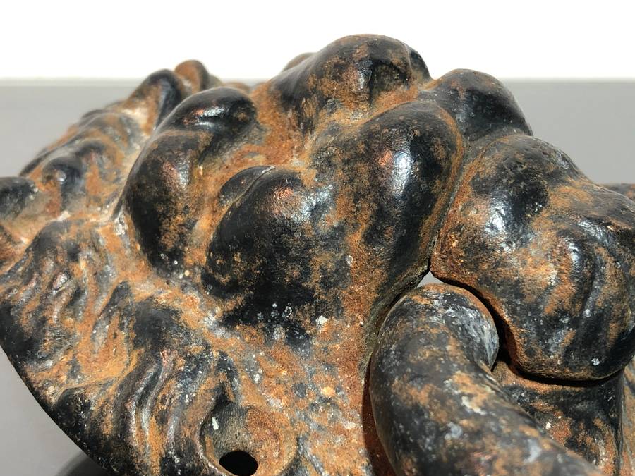 Architectural Salvage! Antique Georgian Style Solid Bronze Door Knocker