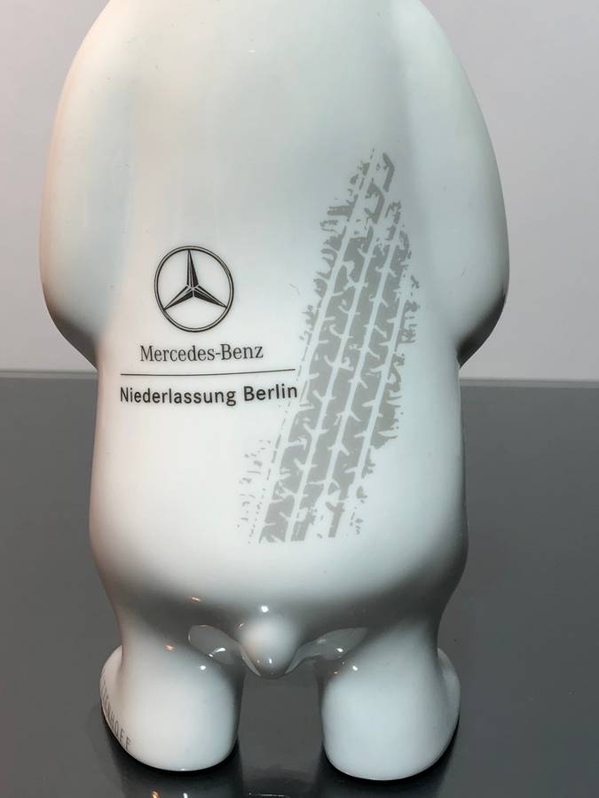 A Rare Limited Edition Ritzenhoff Porcelain Bear for Mercedes Benz