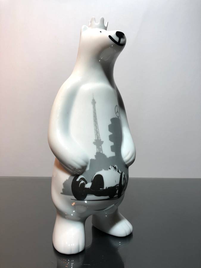 A Rare Limited Edition Ritzenhoff Porcelain Bear for Mercedes Benz