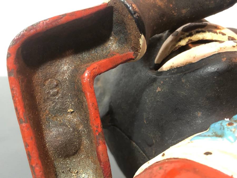 Antique Cast Iron Jolly Americana Money Bank