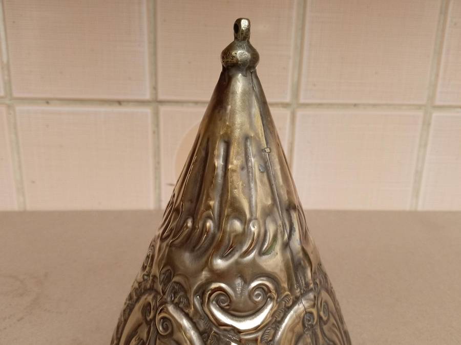 VINTAGE MOROCCAN BRASS TAGINE COVER