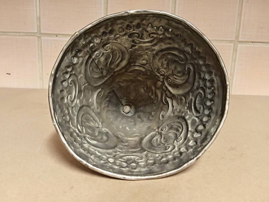 VINTAGE MOROCCAN BRASS TAGINE COVER