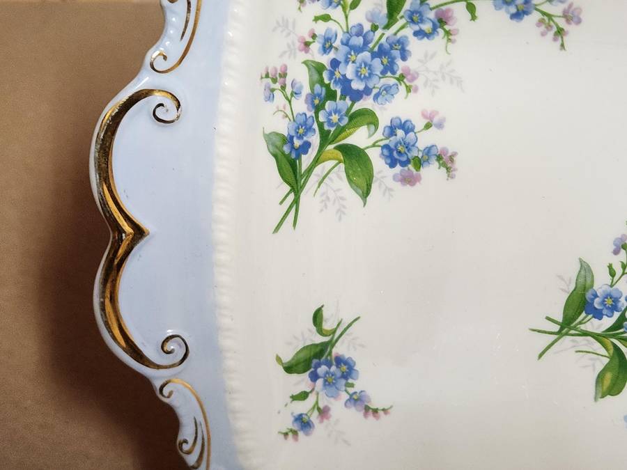 Vintage Royal Albert Bone China Twin Handled Snack Dish