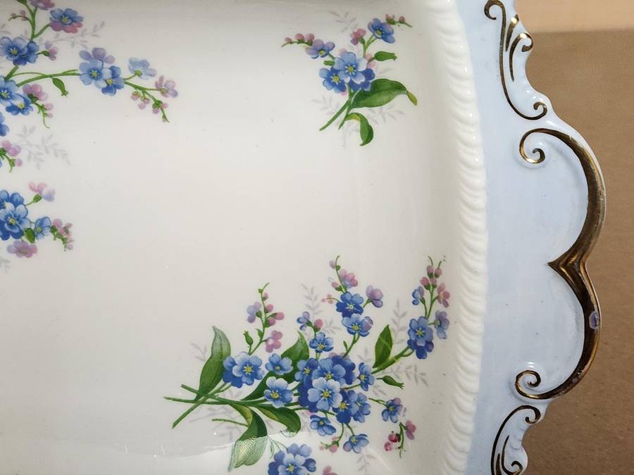 Vintage Royal Albert Bone China Twin Handled Snack Dish