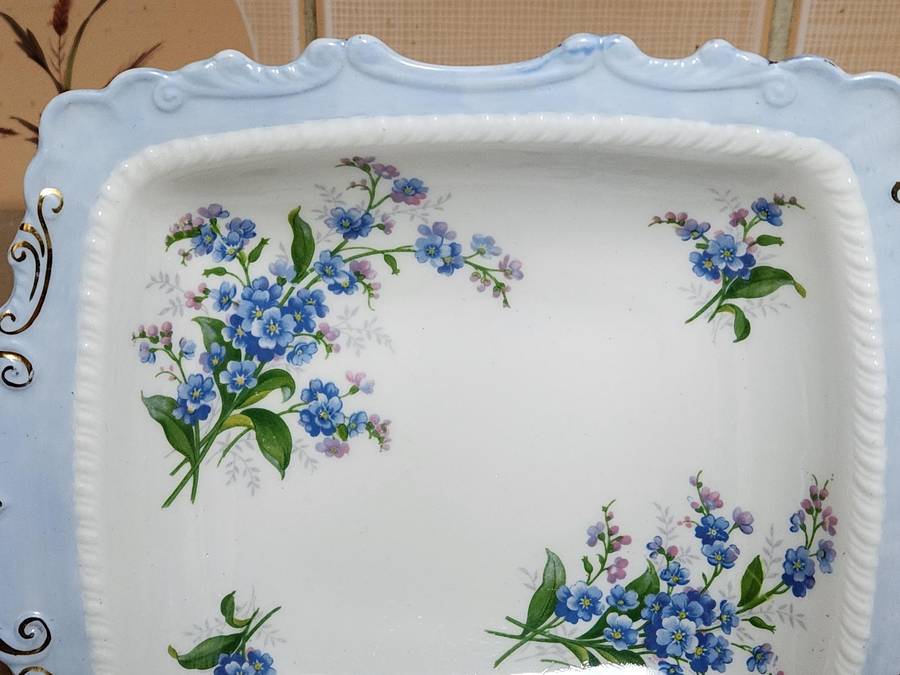 Vintage Royal Albert Bone China Twin Handled Snack Dish