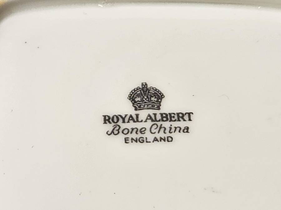 Vintage Royal Albert Bone China Twin Handled Snack Dish