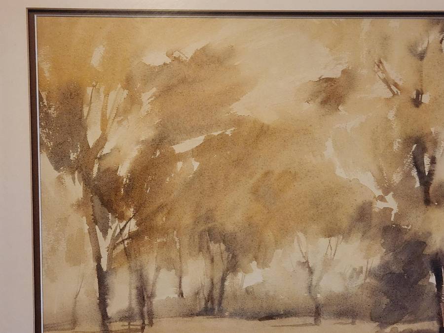 GORDON LEGG WATERCOLOUR ON BOARD LANDSCAPE PAINTING