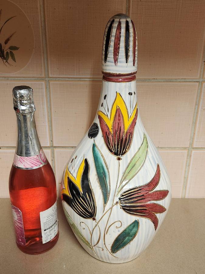 RARE FIND. 20th CENTURY ROUGE FONTAINE BAUDOUR CERAMIQUE VASE/URN