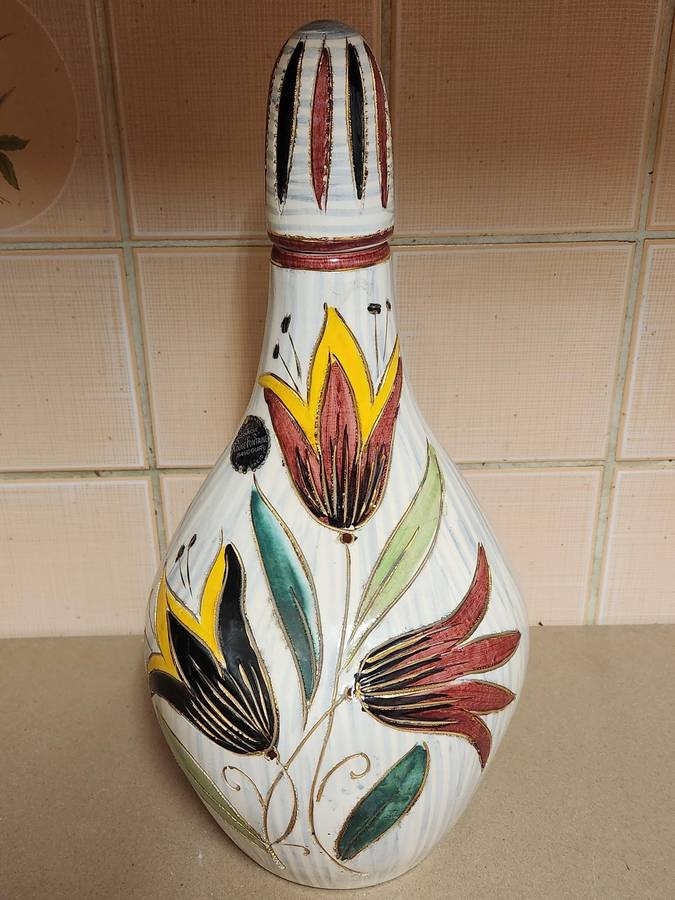 RARE FIND. 20th CENTURY ROUGE FONTAINE BAUDOUR CERAMIQUE VASE/URN