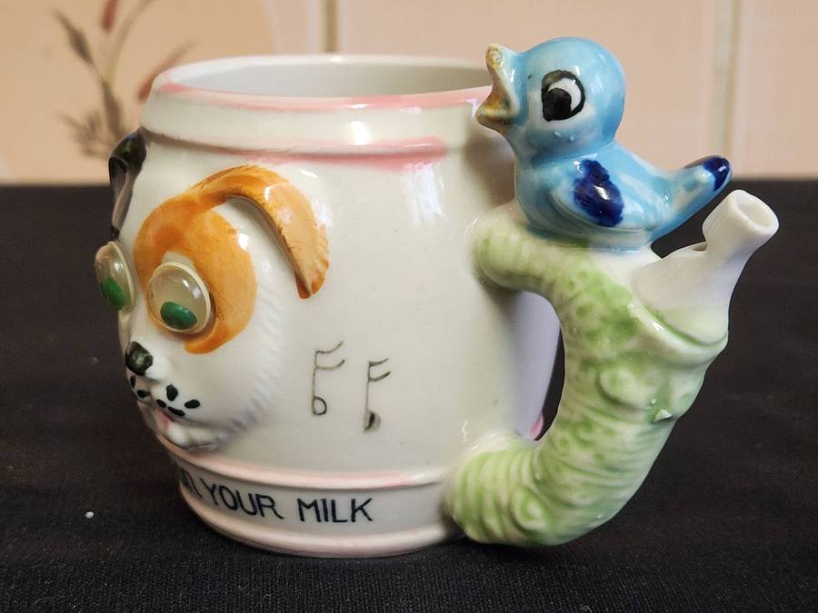VINTAGE WESTVILLE WHISTLE FOR YOUR MILK MUG, HIGHLY COLLECTIBLE