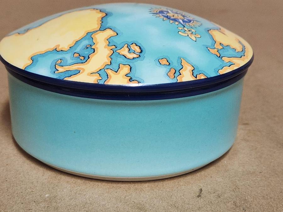 Tiffany and Co Tauck World Discovery Porcelain Trinket Box