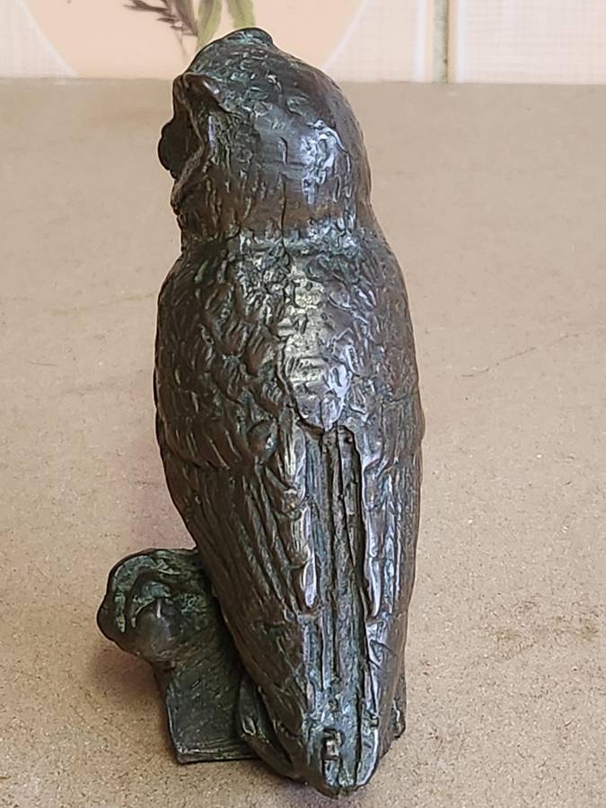 VINTAGE COLD CAST BRONZE OWL