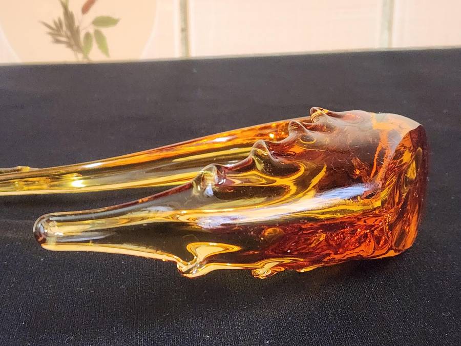Vintage Murano Studio Art Glass Swan Shaped Bowl, Unmarked.