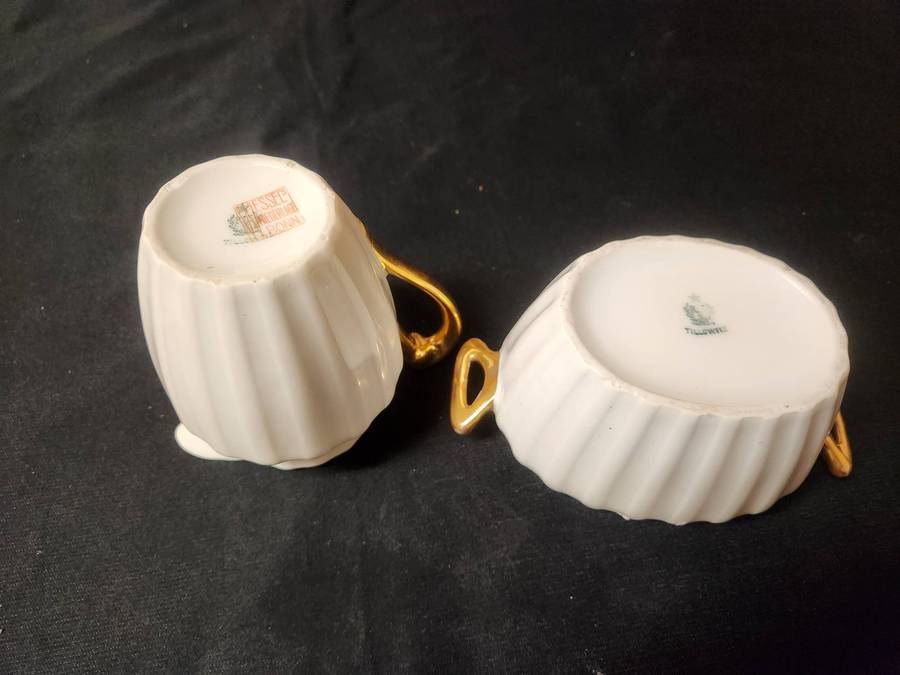 Vintage R S Tillowitz Silesia Creamer and Sugar Bowl
