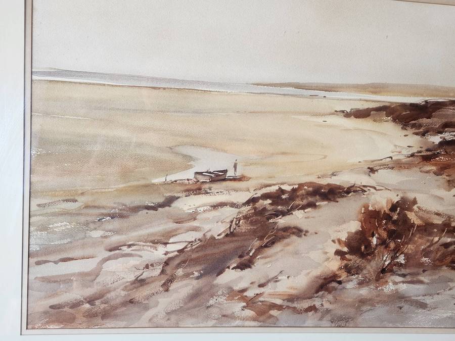 GORDON LEGG WATERCOLOUR ON BOARD LANDSCAPE PAINTING