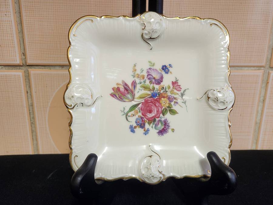 STUNNING 1930's ROSENTHAL ELFENBEIN MOLIERE KRONACH ART NOUVEAU STYLE PLATE.