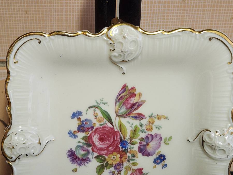STUNNING 1930's ROSENTHAL ELFENBEIN MOLIERE KRONACH ART NOUVEAU STYLE PLATE.