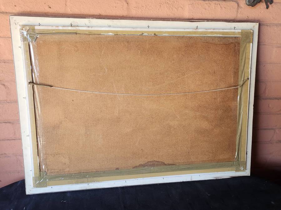 LARGE ORIGINAL OIL ON BOARD SEASCAPE BY H GAILEY