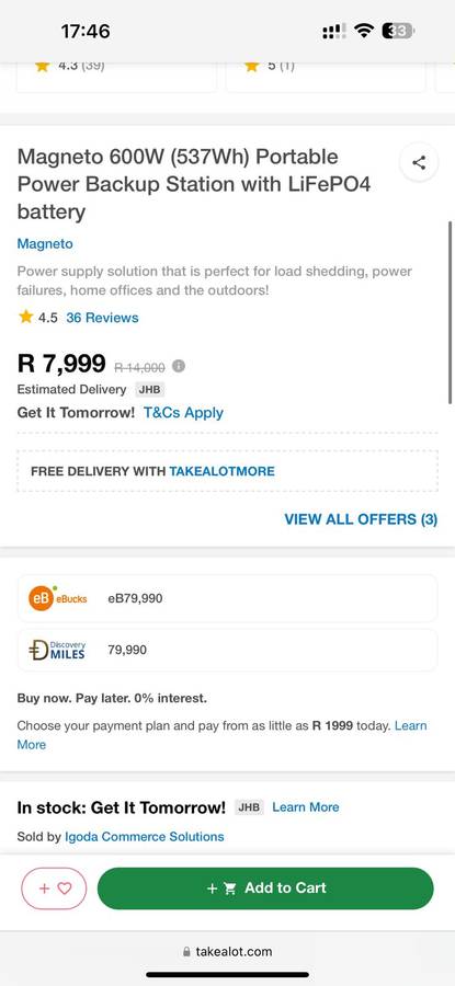 Magneto 600W Portable Power Station