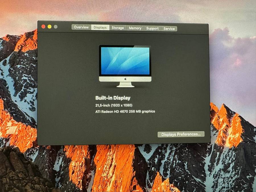 Apple IMac 21.5 Inch Late 2009 Intel Core 2 Duo 4gb Ram 1tb Hdd