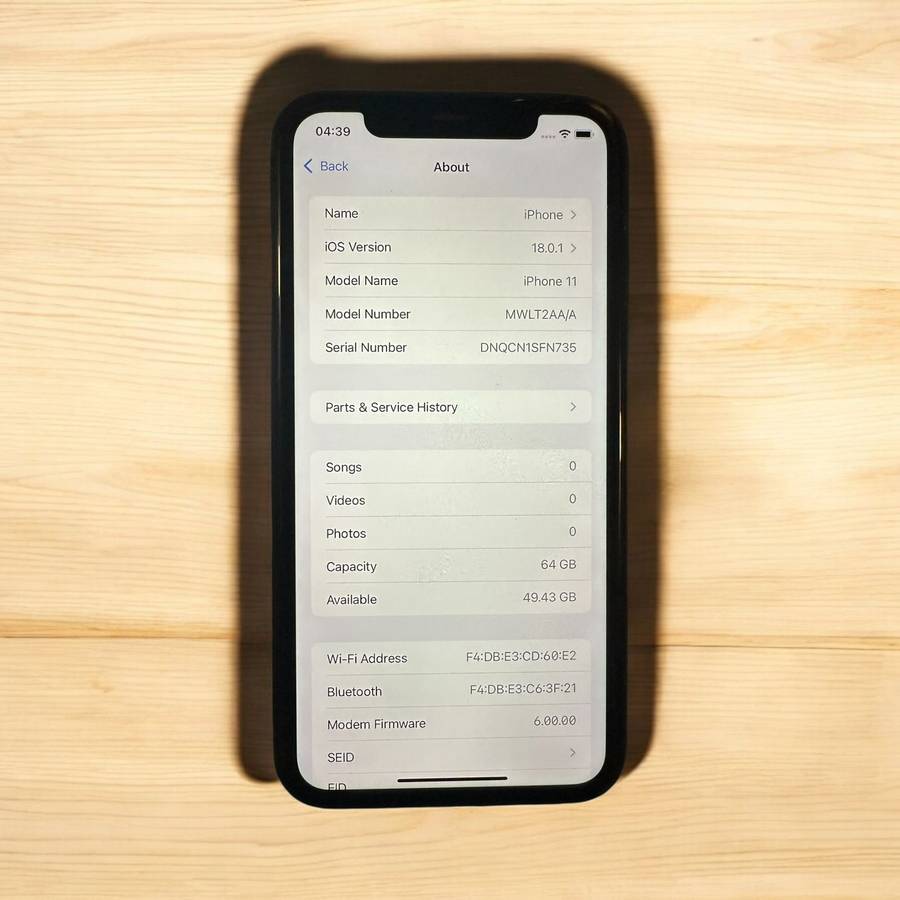 I PHONE 11 64GB 75% BATTERY MINT