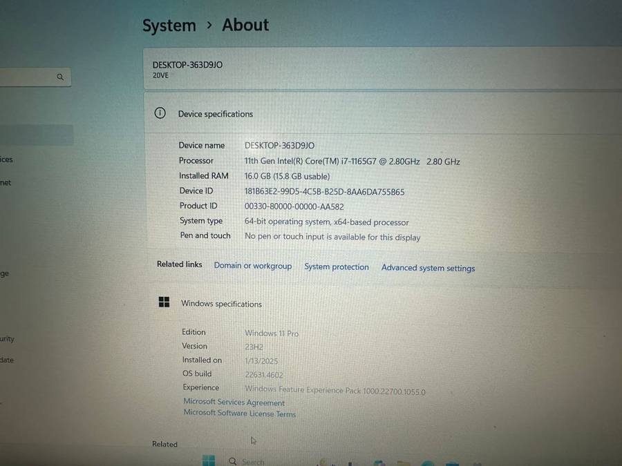 Lenovo ThinkBook 15 G2 ITL 11th Gen Core i7-1165G7, 512GB  SSD,  16GB RAM, 15.6`