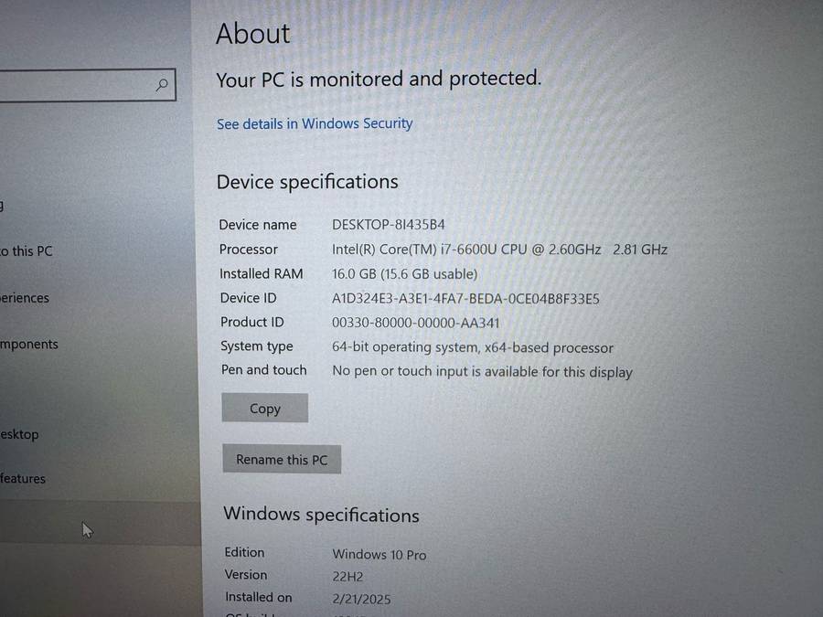 Dell Latitude 7480  Intel i7-6600 16GB Ram, 512GB m.2 SSD, Fhd Display Lte