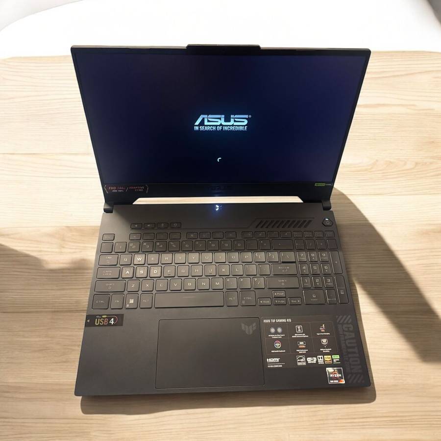Asus Tuf Gaming A15 Ryzen 7 RTX 4060 Gaming Laptop 16gb ram 512gbssd  mint