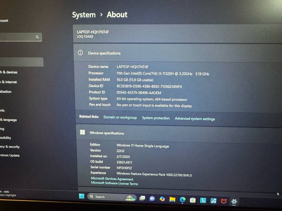 Lenovo IdeaPad Gaming 3 15IHU6 82K101Q0SA 11th Gen Intel Core i5-11320H 32GB Ram 512gb Ssd