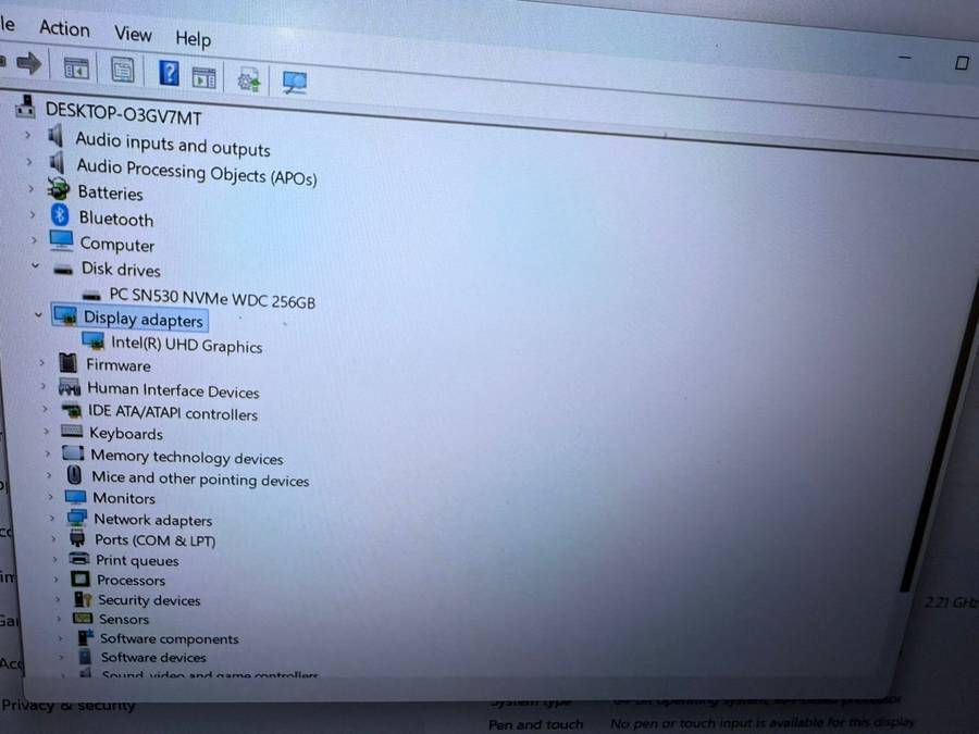 Dell Latitude 5510, 10th Gen Intel i5-10210U@1.6GHz, 8Gb Ram, 256GB Nvme Ssd 15.6`