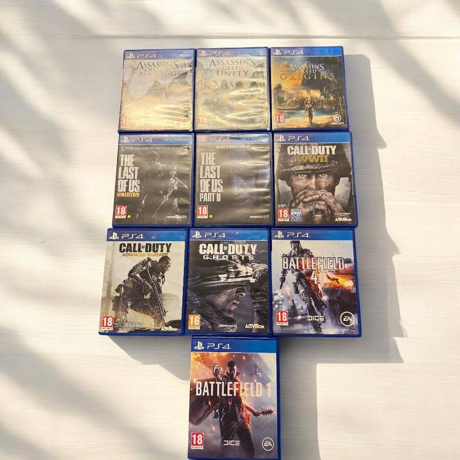 Playstation 4 Pro 1TB Console with 2 Controllers and 10 Games