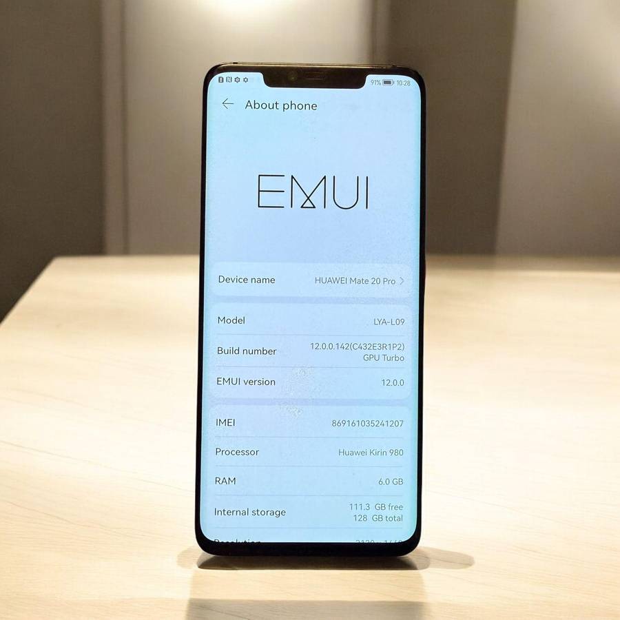Huawei Mate 20 pro single sin 6gb ram 128gb memory