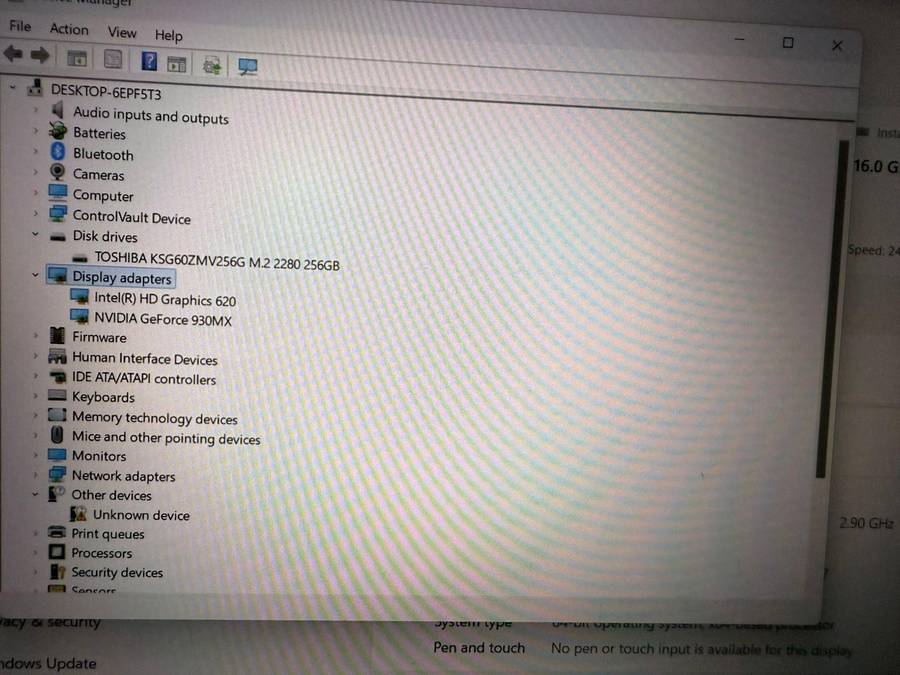 Dell Latitude 5580 Core i7 7th gen, 16gb ram 256gb m.2 ssd 15.6`fhd Display lte Nvidia Geforce 930mx