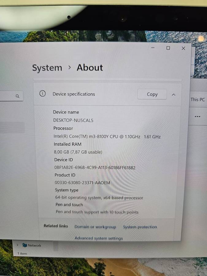 Microsoft Surface Go 2 (1927) 128GB, Intel Core m3 8th Gen Wi-Fi + 4G