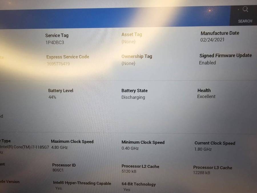 Dell Latitude 5420, 11th Gen i7 Intel Xe Graphics ,LTE  16GB RAM, 512GB Nvme Ssd