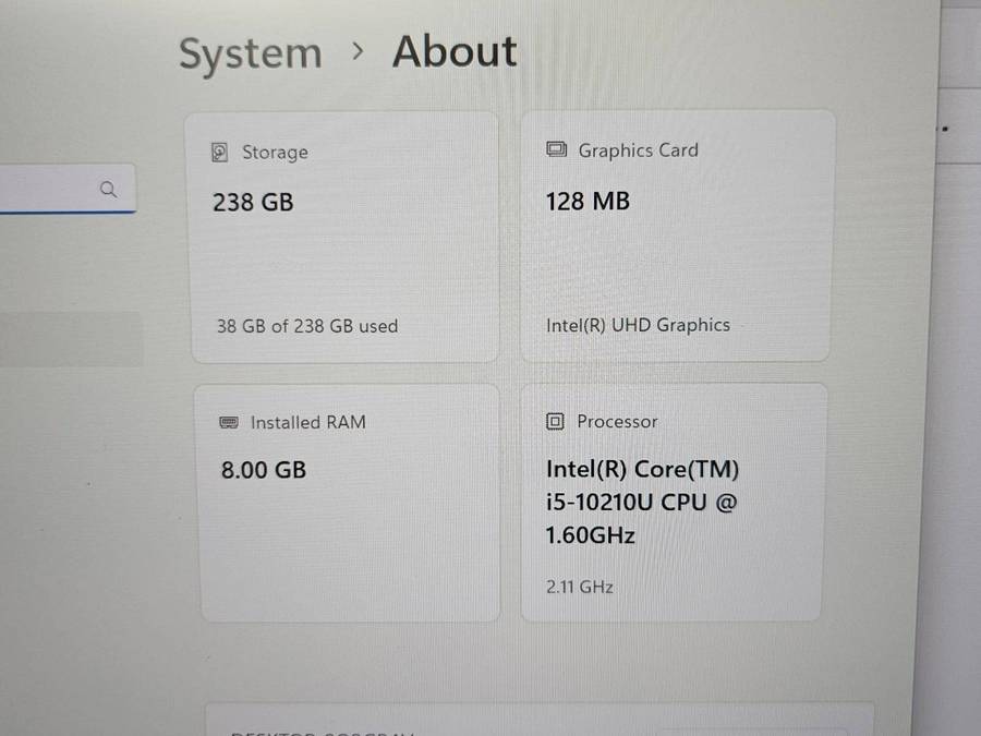 Hp Elitebook  840 G7 Core  I5 10th Gen 8gb ram 256gb ssd lte