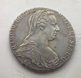 1780 Maria Theresa Thaler Silver coin