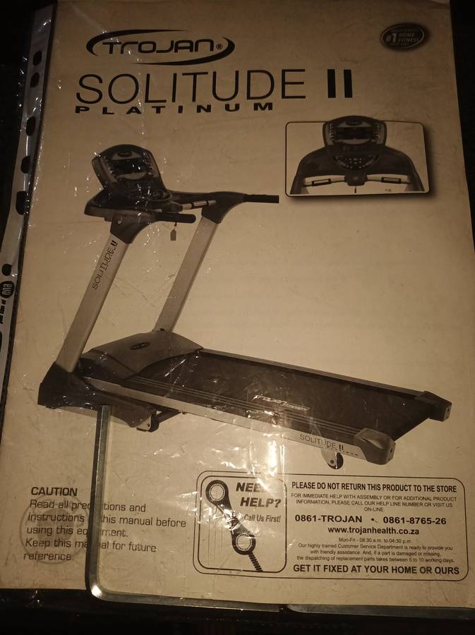 Trojan Solitude II Plantinum treadmill (Collection Only)