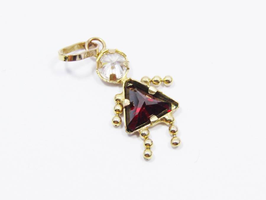 Lovely Retro 9CT Gold "Gem Baby" Charm/Pendant