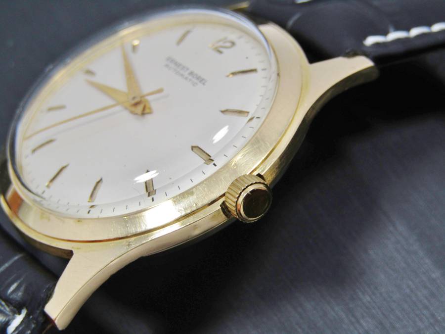Exquisite! Vintage Ernest Borel (Swiss) 18K Gold Automatic Watch