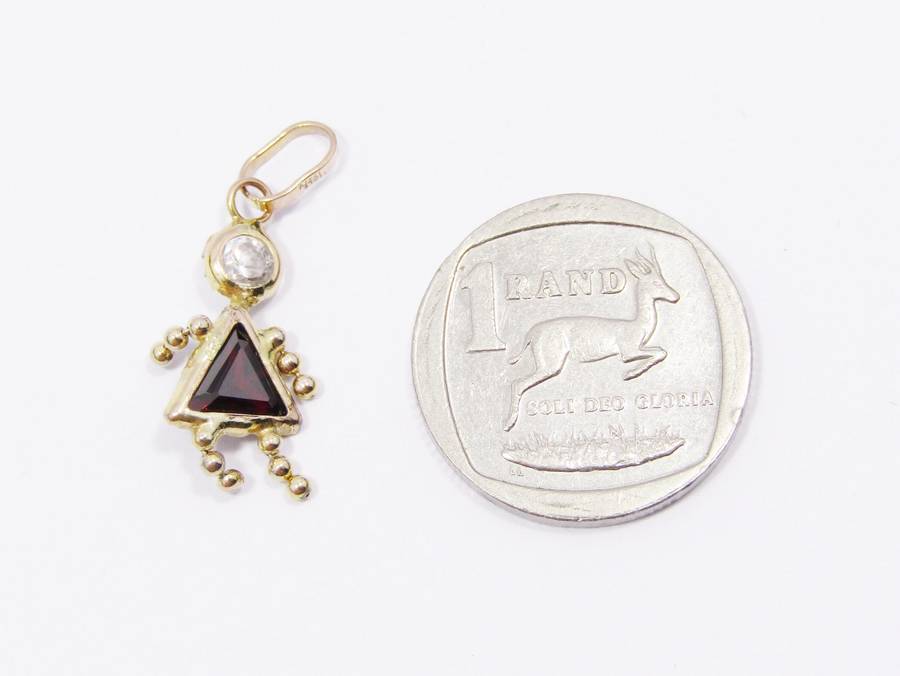 Lovely Retro 9CT Gold "Gem Baby" Charm/Pendant