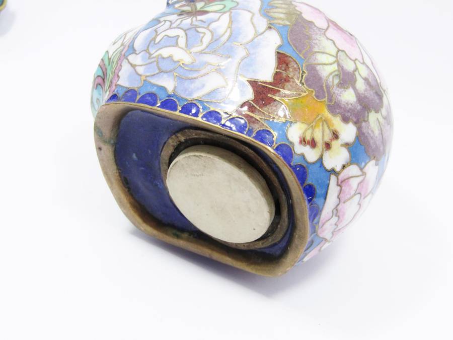 Rare Find! Vintage Oriental Cloisonne Piggy Bank