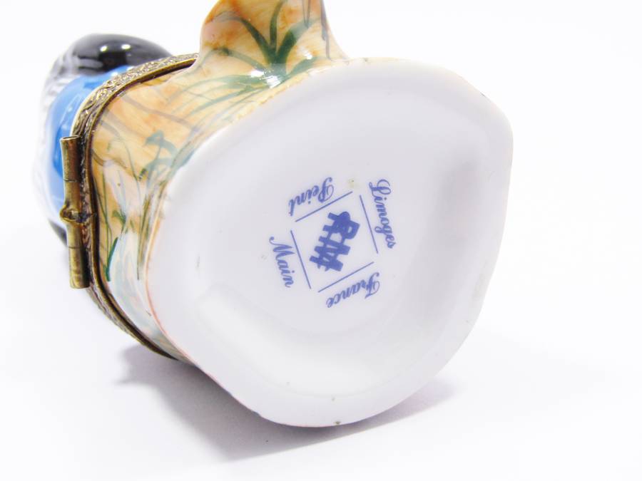 Limoges (France) Hand-Painted "Monkey" Trinket Box