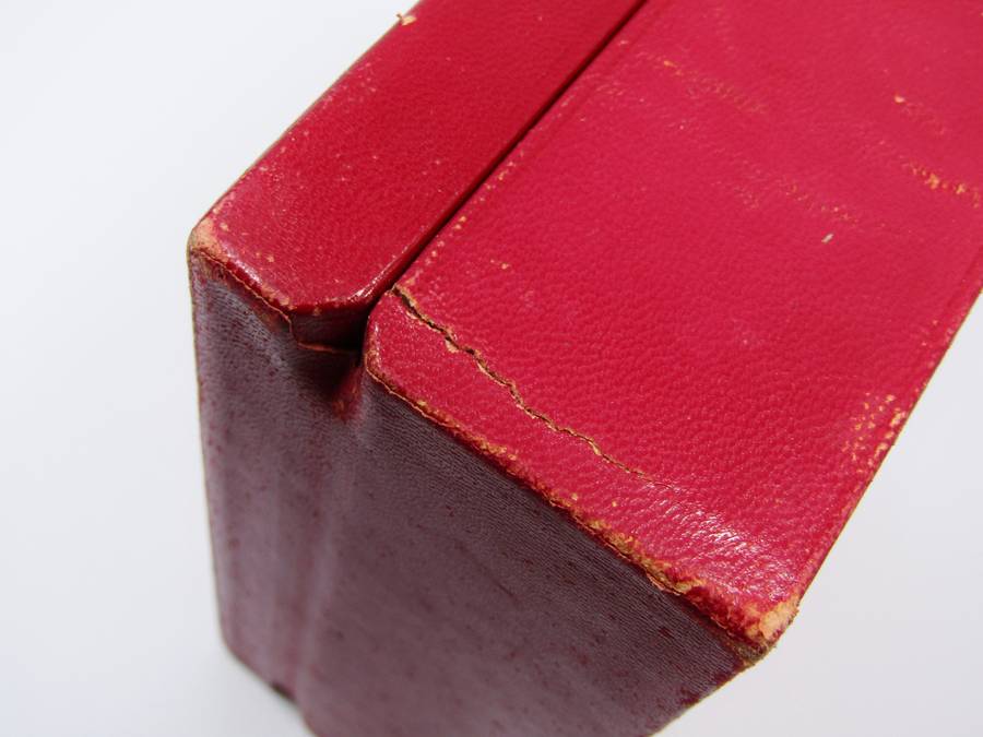 Vintage Omega Watch Box, in Red Leather