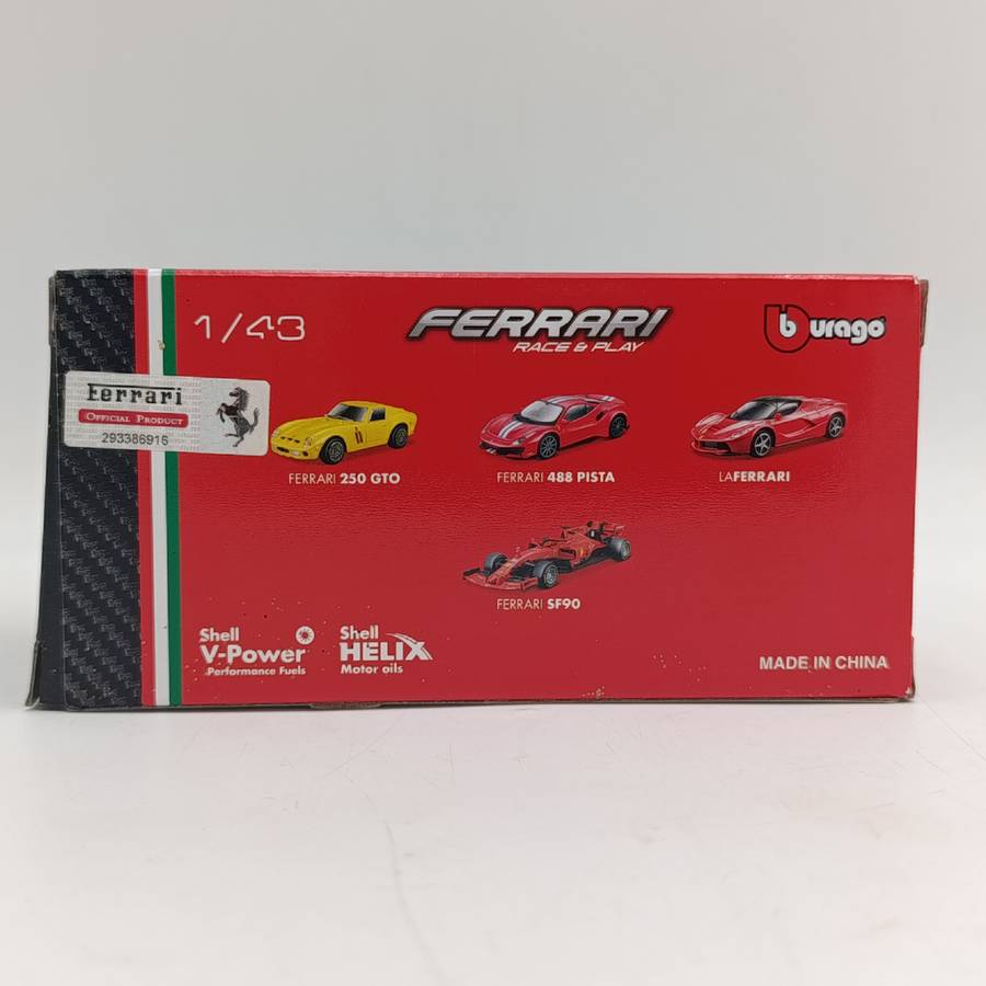 Bburago Shell Ferrari 250 GTO die-cast model car in box - scale 1/43