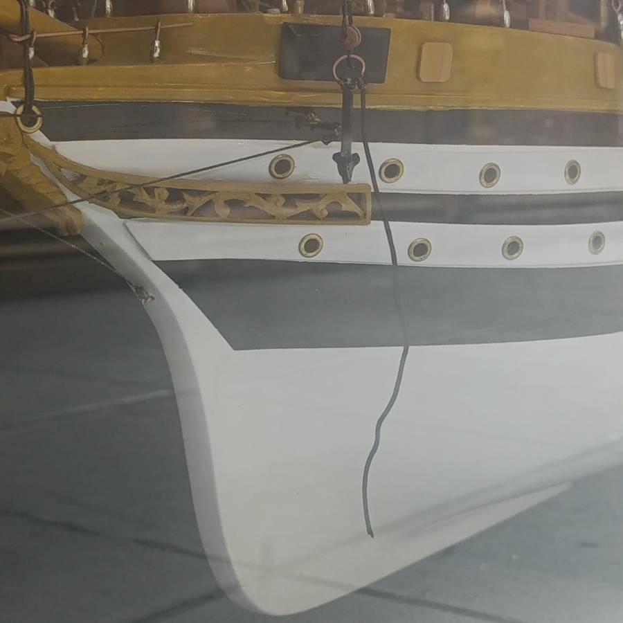 Large handmade ship's model of Amerigo Vespucci (1931)